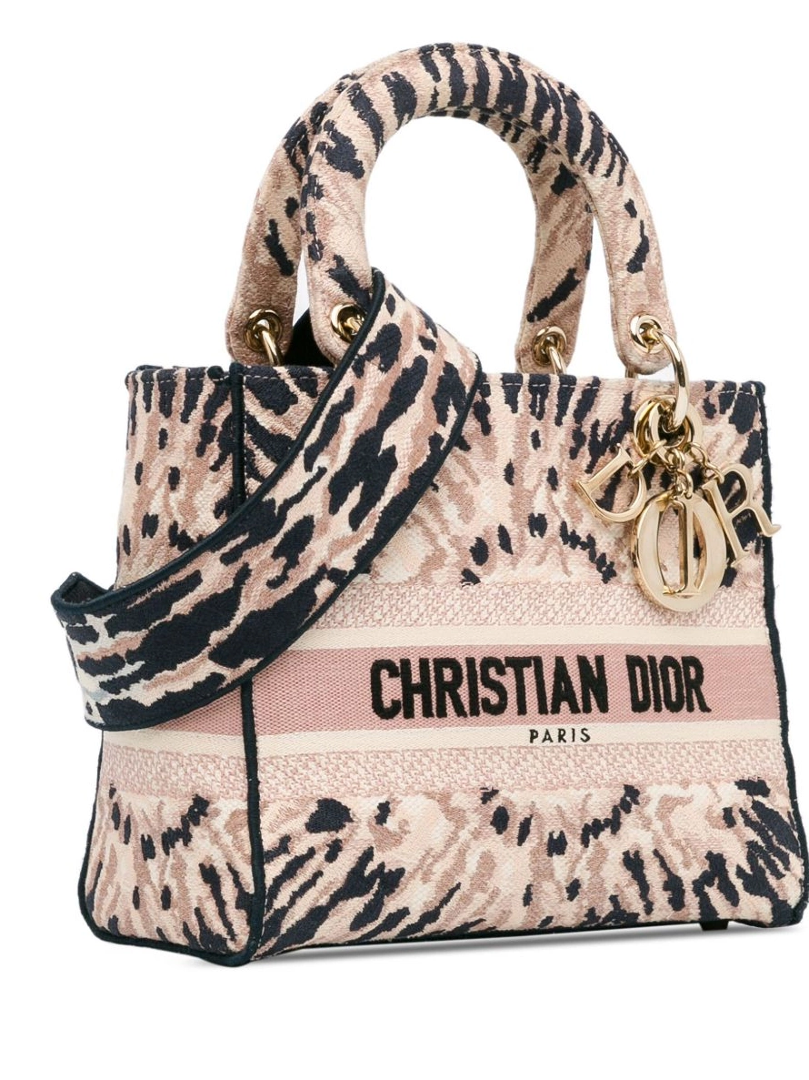 Affordable 2020 Dior Women satchel D-Lite Tie-Dye Lady Christian Medium 0305