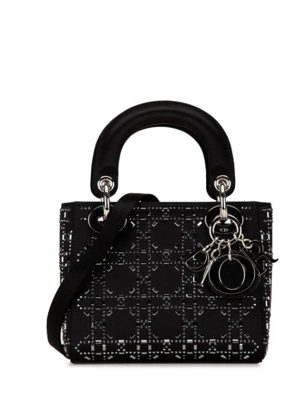 Affordable Strass Embellished satchel Dior Mini Satin Dior Crystal 2020 Cannage Women Christian Lady 0303