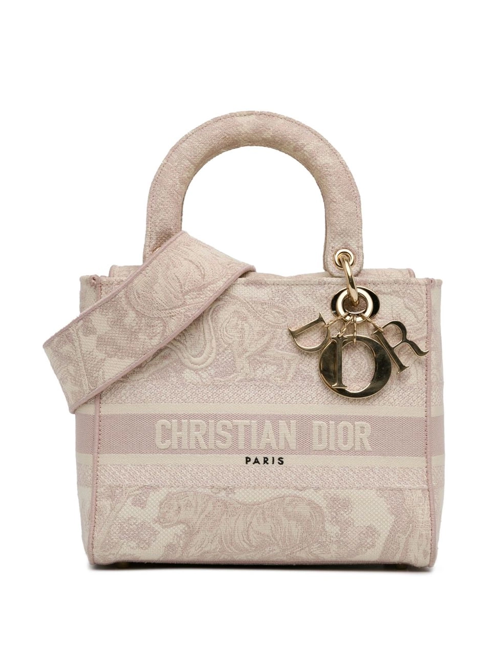 Cheap Jouy Medium satchel Lady Toile Dior de Women Christian D-Lite 2022 0305