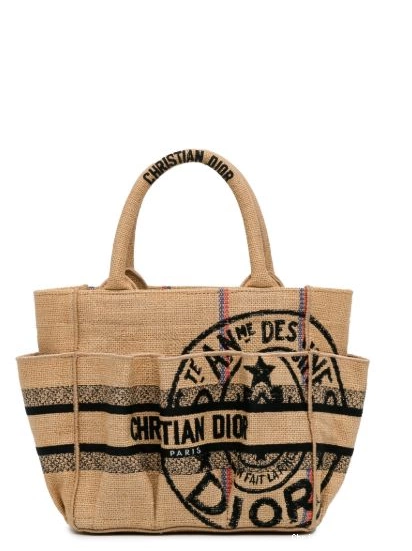 Catherine tote 2022 Jute Christian Dior bag Small Women 0304