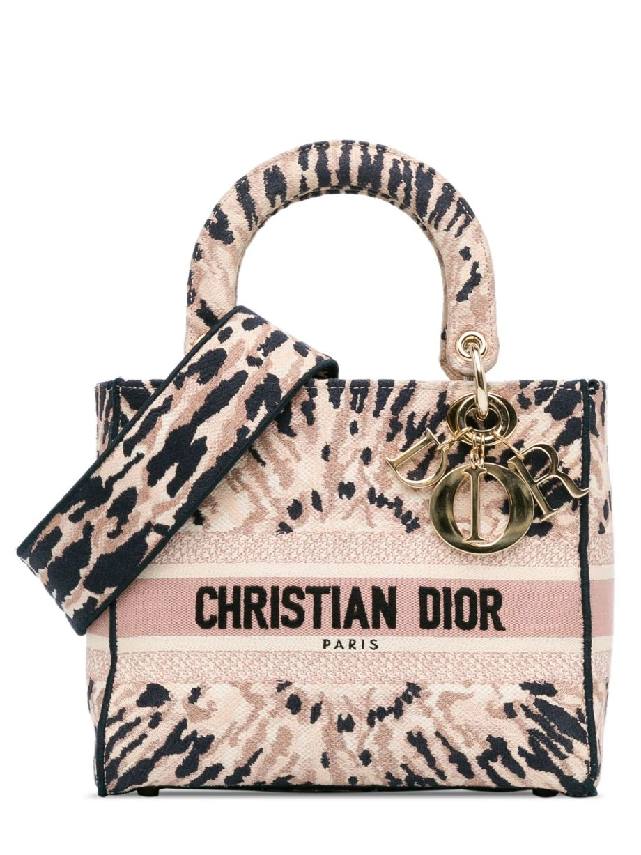 Affordable 2020 Dior Women satchel D-Lite Tie-Dye Lady Christian Medium 0305