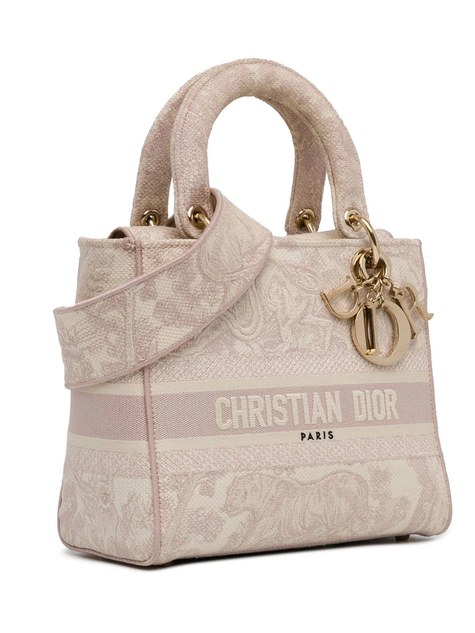 Cheap Jouy Medium satchel Lady Toile Dior de Women Christian D-Lite 2022 0305