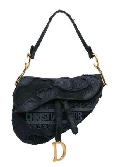 Camouflage Christian Dior 2019 Saddle Embroidered shoulder Women bag 0305